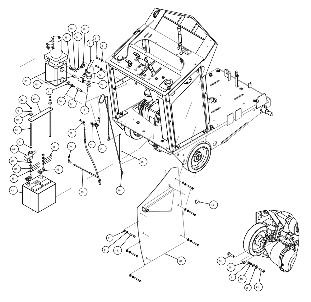 Section 11 Diagram and Parts List for MK-4020KB 167420-20 MK Diamond Concrete Saw